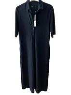 NIEUW Expresso travelstof midi jurk model XSOOF d.blauw 42, Maat 42/44 (L), Nieuw, Onder de knie, Verzenden