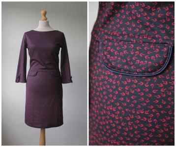 Le Pep - nieuwstaat jurk / blauw rood / maat S beschikbaar voor biedingen