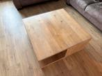 Prachtige handgemaakte eiken salontafel, 100 tot 150 cm, Eikenhout, Minder dan 50 cm, Rechthoekig