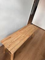 Houten bankje 120 cm, Ophalen, Zo goed als nieuw, 25 tot 50 cm, Rechthoekig