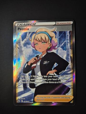 Peonia 196/198 Pokemon Chilling Reign full art beschikbaar voor biedingen