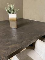 Vierkante eettafel CROCOSTRUCTUUR | maatwerk, 150 tot 200 cm, Vierkant, Nieuw, Ophalen of Verzenden