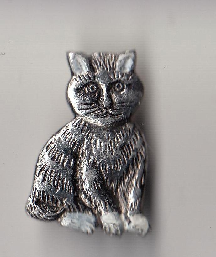Kat Poes broche, Verzamelen, Speldjes, Pins en Buttons, Gebruikt, Speldje of Pin, Overige onderwerpen, Ophalen of Verzenden