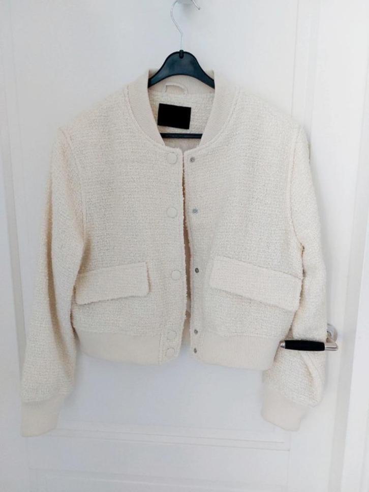 nieuw creme boucle bomberjack C&A maat L met wol, Kleding | Dames, Jassen | Winter, Nieuw, Maat 42/44 (L), Beige, Ophalen of Verzenden