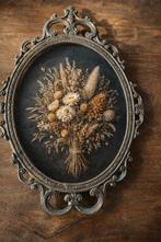 Grote messing fotolijst (1007) met bol glas, Antiek en Kunst, Ophalen of Verzenden