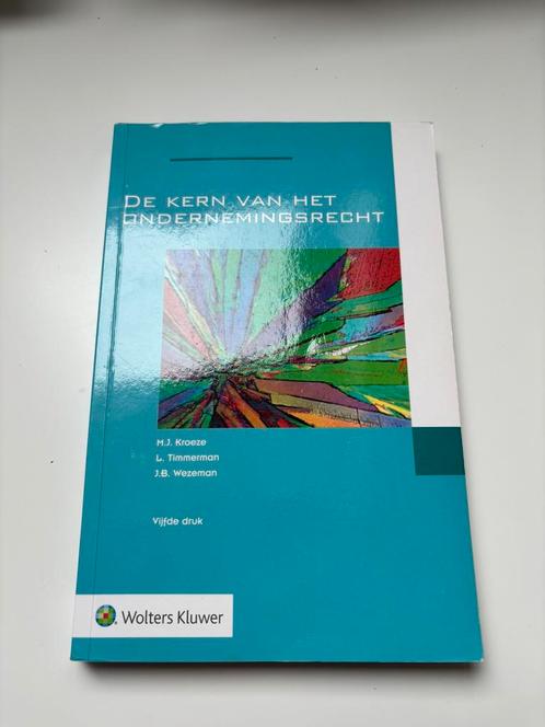 L. Timmerman - De kern van het ondernemingsrecht, Boeken, Wetenschap, Zo goed als nieuw, Ophalen of Verzenden