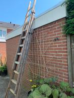 Driedelige houten ladder, Doe-het-zelf en Verbouw, Gebruikt, Ophalen