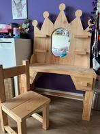 Steigerhouten Prinsessen Kaptafel met Stoel, Ophalen, Gebruikt, 105 cm of meer, 75 tot 100 cm