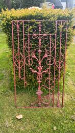 Smeedijzeren hek decoratie 52x90, Tuin en Terras, Tuinhekken en Hekwerk, Ophalen, Gebruikt, IJzer, Sierhekwerk