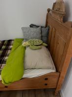 Landelijk grenen bed, Kinderen en Baby's, Kinderkamer | Bedden, 85 tot 100 cm, Gebruikt, Ophalen of Verzenden, Matras