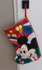 Vintage kerstsok met Mickey Mouse, Ophalen of Verzenden, Overige figuren, Gebruikt, Beeldje of Figuurtje