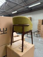 4x Design stoel kuip - mela chair - walnoot hout, Ophalen of Verzenden, Bruin, Hout, Eén