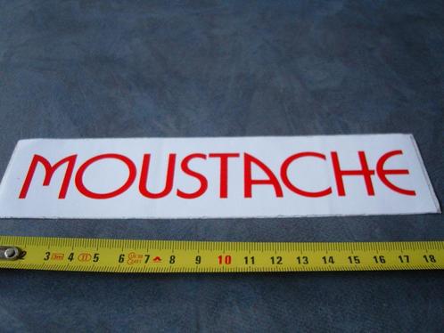 sticker moustache, Verzamelen, Stickers, Zo goed als nieuw, Bedrijf of Vereniging, Ophalen