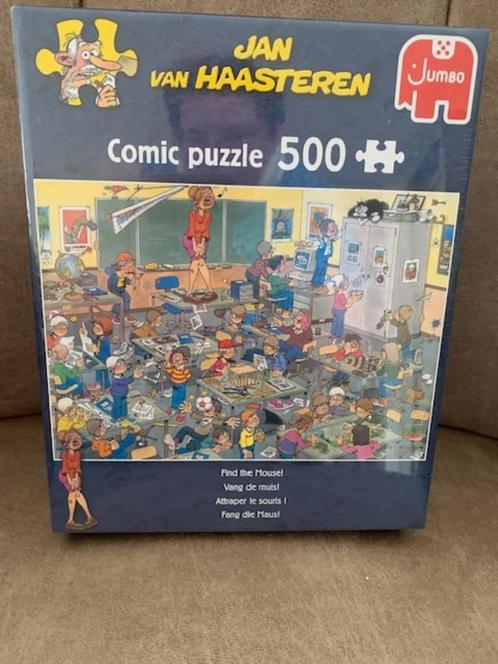 Puzzel Jan van Haasteren (Find the mouse), Hobby en Vrije tijd, Denksport en Puzzels, Nieuw, Legpuzzel, 500 t/m 1500 stukjes, Ophalen of Verzenden