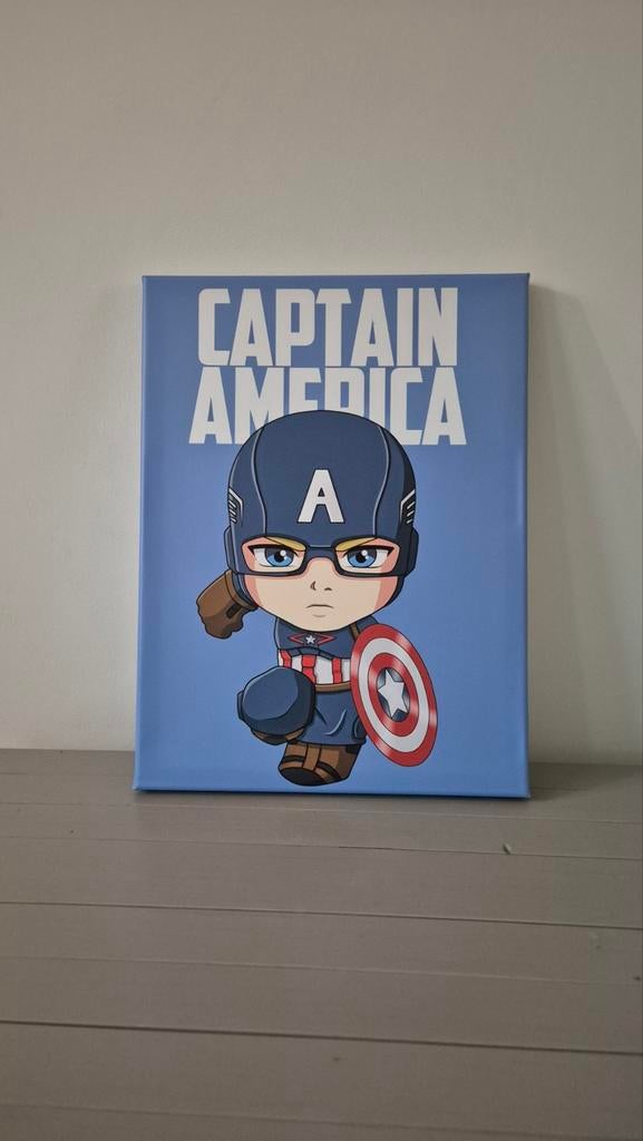 Superhelden Schilderijen - Zo Goed Als Nieuw!, Overige materialen, Minder dan 50 cm, Ophalen of Verzenden, Zo goed als nieuw