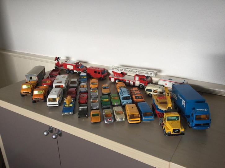 Oude Siku speelgoed auto’s en vrachtwagens, Hobby en Vrije tijd, Modelauto's | Overige schalen, Gebruikt, Auto, Ophalen of Verzenden
