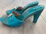 NIEUW!!!! Hoge turquoise kleppers Scholl mt 39, Kleding | Dames, Schoenen, Scholl, Blauw, Nieuw, Sandalen of Muiltjes
