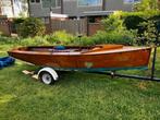 Houten Vaurien zeilboot inclusief trailer, Watersport en Boten, Ophalen, Gebruikt, 3 tot 6 meter