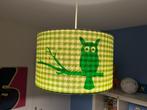 Lamp kinderkamer, groen ruit met uil, Ophalen of Verzenden, Gebruikt, Stof, Minder dan 50 cm