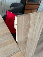 Licht eiken eettafel, uitschuifbaar! Zo goed als nieuw., Huis en Inrichting, Tafels | Eettafels, Ophalen, 200 cm of meer, 50 tot 100 cm