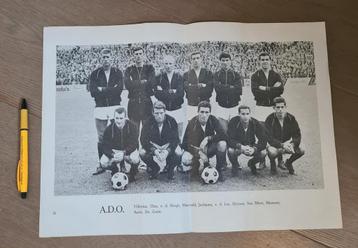 Oude voetbal reclame elftal mammoet poster Monty ADO  beschikbaar voor biedingen