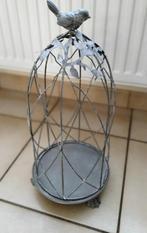 Bloempot decoratie met vogel, Rond, Zo goed als nieuw, Minder dan 25 cm, Aardewerk