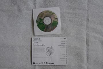 Gebruiksaanwijzingen en CD voor camera FUJI model X-S1 beschikbaar voor biedingen