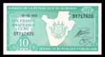 Bankbiljet - Burundi 10 Francs 2005 - UNC., Ophalen of Verzenden, Burundi, Los biljet