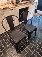 2x blatt. metal chair matt black, Ophalen, Twee, Zwart, Zo goed als nieuw