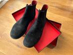 Zwarte suède laarzen maat 37,5-38, Zwart, Lage of Enkellaarzen, Ophalen of Verzenden, Zo goed als nieuw