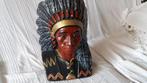 indiaan gips bust, Antiek en Kunst, Ophalen of Verzenden