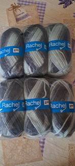 6 Bollen Rachel Garen - Grijs/Mint, Hobby en Vrije tijd, Breien en Haken, Ophalen of Verzenden, Nieuw, Breien of Haken, Wol of Garen