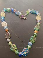 Murano Millefiori glaskralenketting handmade, Sieraden, Tassen en Uiterlijk, Kettingen, Ophalen of Verzenden, Zo goed als nieuw