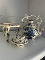 Brocante Thee / koffie set handwerk Delft blauw Hollandia, Antiek en Kunst, Ophalen