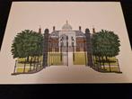 Zeefdruk Huis ten Bosch - Den Haag, Antiek en Kunst, Kunst | Etsen en Gravures, Ophalen of Verzenden