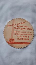 Oud bierviltje de Gruyter, Ophalen of Verzenden, Viltje(s), Overige merken