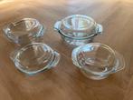 4 Pyrex Ovenschalen, Huis en Inrichting, Keuken | Potten en Pannen, Ophalen, Zo goed als nieuw, Glas, Overige typen
