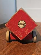 Ado Ko Verzuu oud houten speelgoed blokkenwagen kar, Ophalen of Verzenden