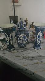 Delfts Blauw Vazen Set, Antiek en Kunst, Antiek | Vazen, Ophalen of Verzenden