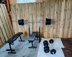 halter en dumbel bank, Ophalen, Gebruikt, Halterset