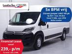 Citroen Jumper 2.2 BlueHDi 165 pk L4H2 va 239,- p/mnd 5x Voo, Voorwielaandrijving, Stof, Gebruikt, 4 cilinders