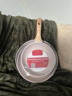 Royal Swiss 3 stuks pannenset beige - nieuw cadeautip!, Verzenden, Pannenset, Keramische plaat, Nieuw