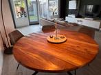 Ronde mangohouten eettafel 150cm, Huis en Inrichting, Tafels | Eettafels, 100 tot 150 cm, Rond, Ophalen of Verzenden, Zo goed als nieuw