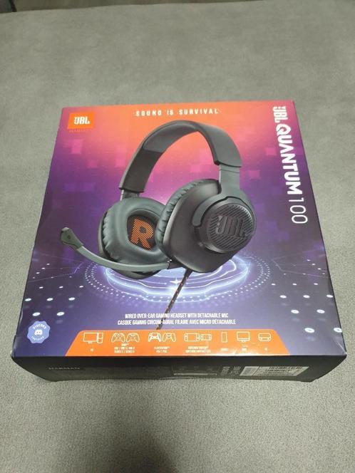 JBL Quantum 100, Audio, Tv en Foto, Koptelefoons, Zo goed als nieuw, Over oor (circumaural), Overige merken, Surround, Ophalen of Verzenden