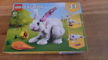 Lego Wit konijn 31140 nieuw