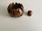 Armband en ring, Ophalen of Verzenden, Zo goed als nieuw, Bruin, Hout