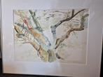 Aquarel van Jan Pieter Gootjes '88 Kunstwerk, Ophalen of Verzenden