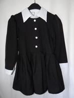 Leuk zwart/wit WEDNESDAY/ADDAMS FAMILY jurk - Halloween, Ophalen, Gebruikt, 122 t/m 128, Meisje