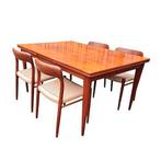 💥 Vintage eettafel Scandinavisch uittrektafel Niels Møller, Ophalen, Onbekend, Scandinavisch, Zo goed als nieuw