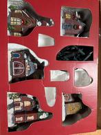 Kerst Miniatuur Dorp Set, Kunststof, Bruin, Ophalen of Verzenden, Zo goed als nieuw